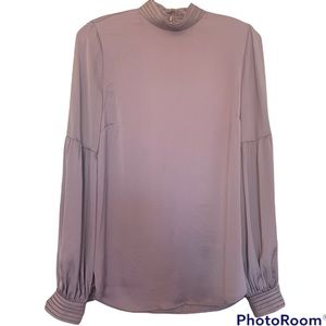 H&M women’s silky blouse, lavender color, size 8